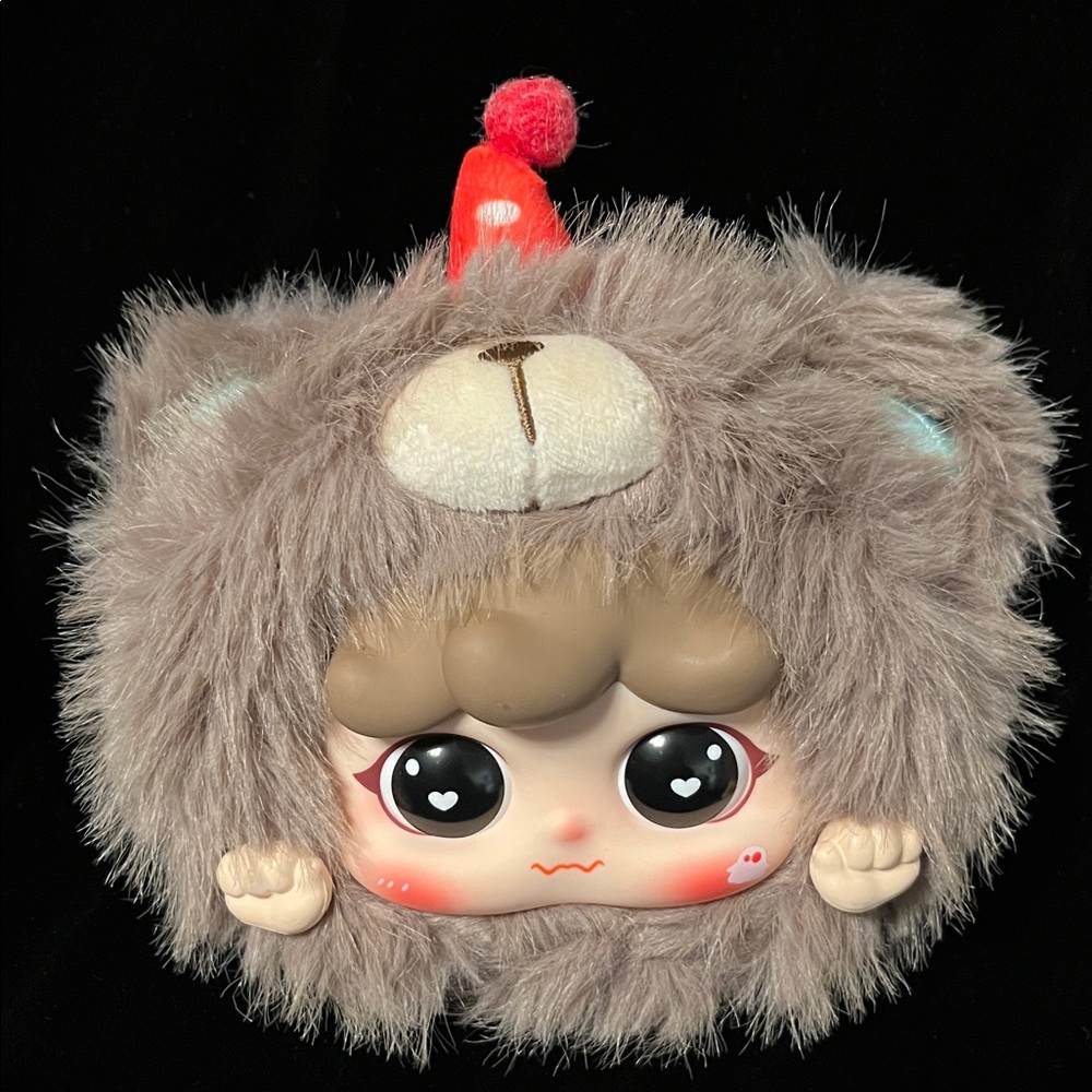 Cute Plush Bear doll with Red Pom-Pom-2 for 30